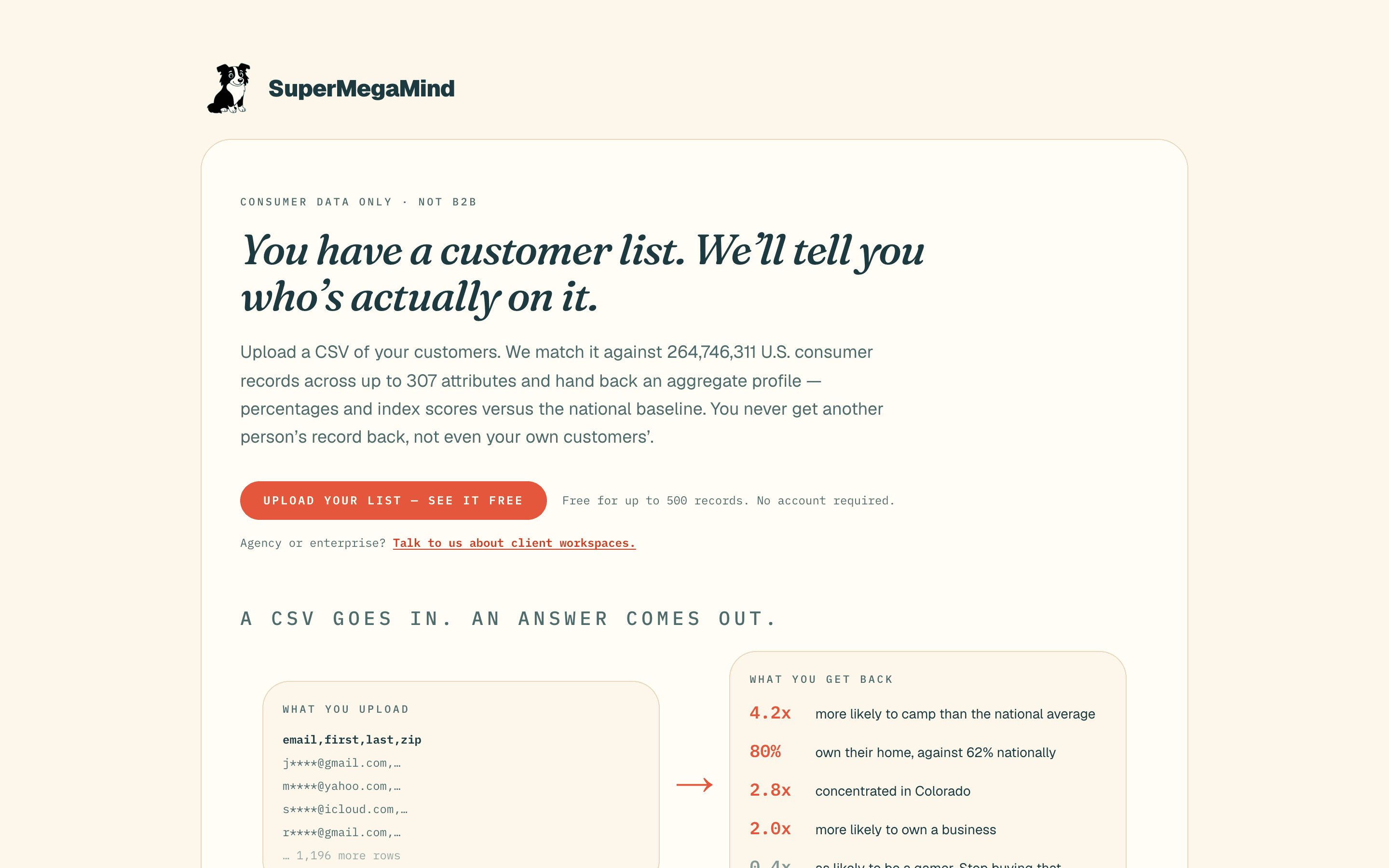 Super Mega Mind home page
